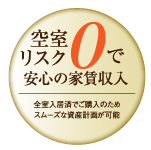 空室リスク0で安心の家賃収入