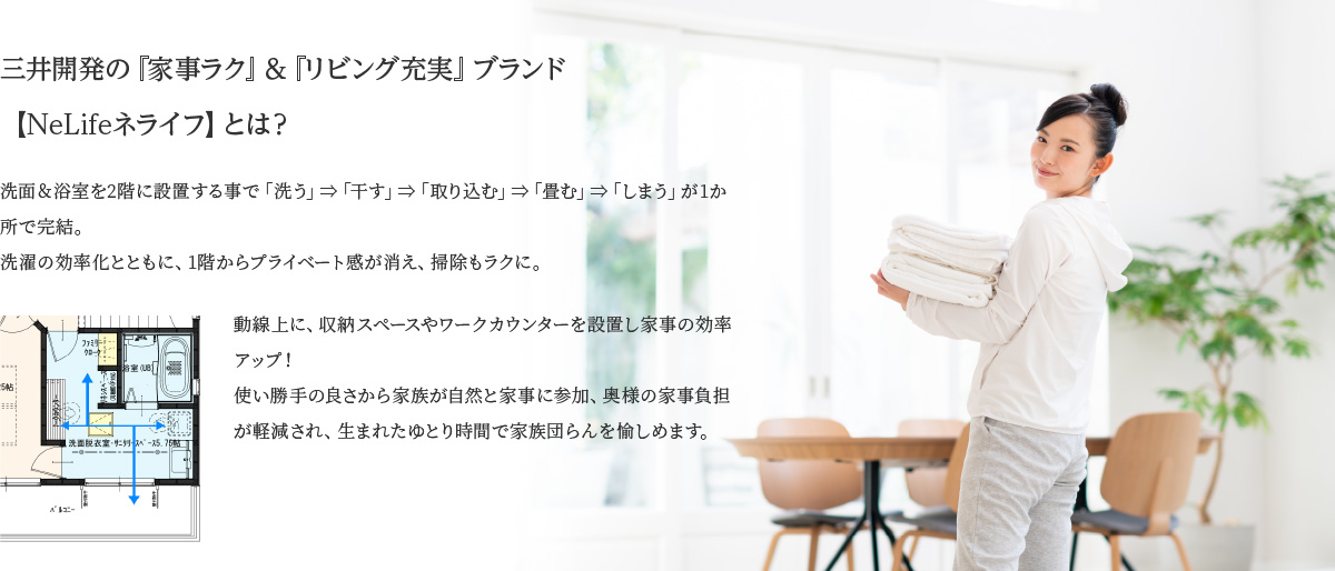 三井開発の『家事ラク』＆『リビング充実』ブランド【NeLifeネライフ】とは？