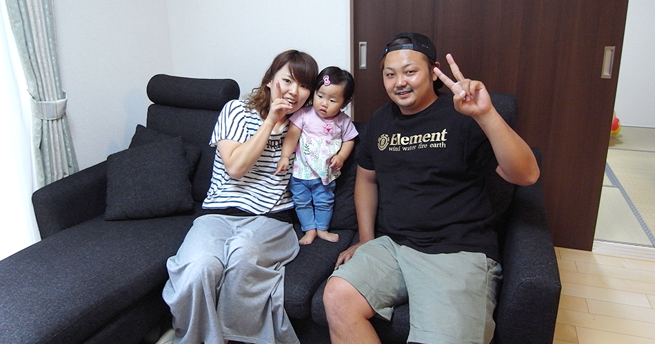 家族３人、素敵なお家で幸せに暮らしています！