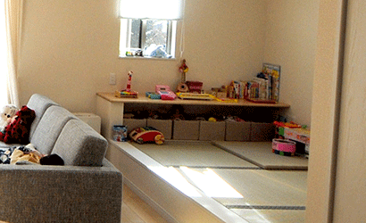 一続きのリビング