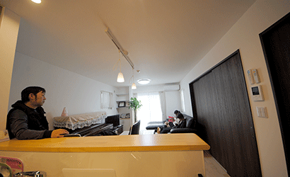 一続きのリビング