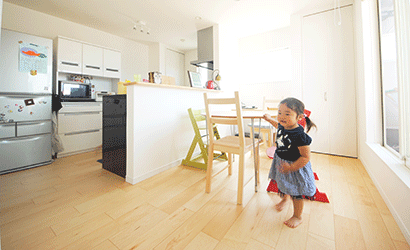 一続きのリビング