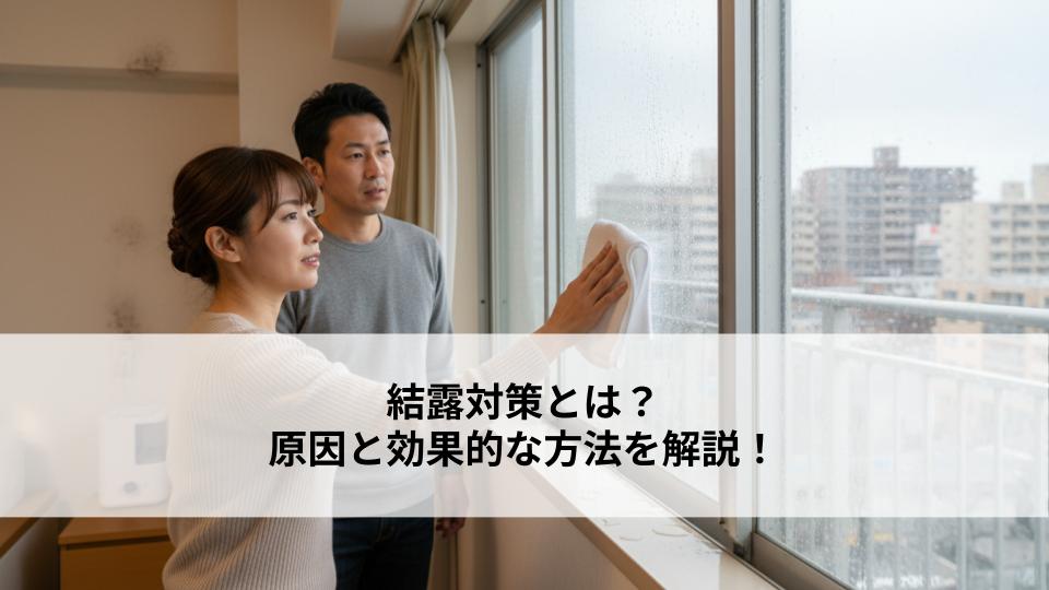 結露対策とは？原因と効果的な方法を解説！