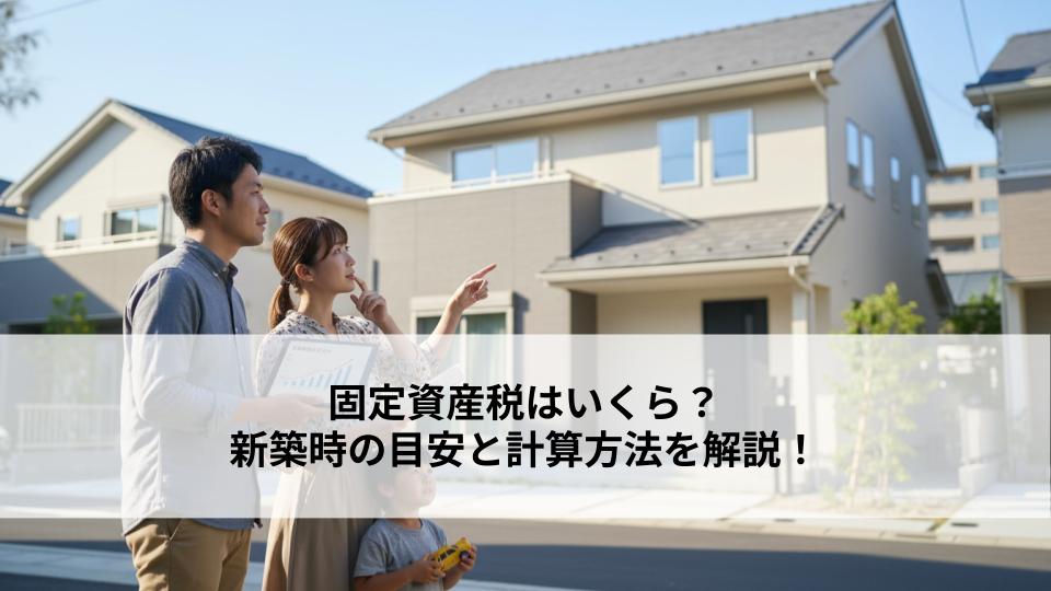 固定資産税はいくら？新築時の目安と計算方法を解説！