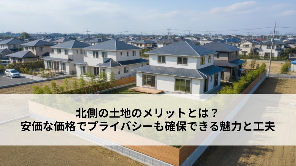 北側の土地のメリットとは？安価な価格でプライバシーも確保できる魅力と工夫 (1)
